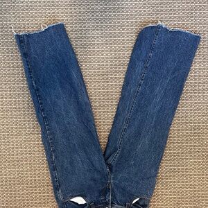Brandy Melville Dark Blue Straight Leg Jeans